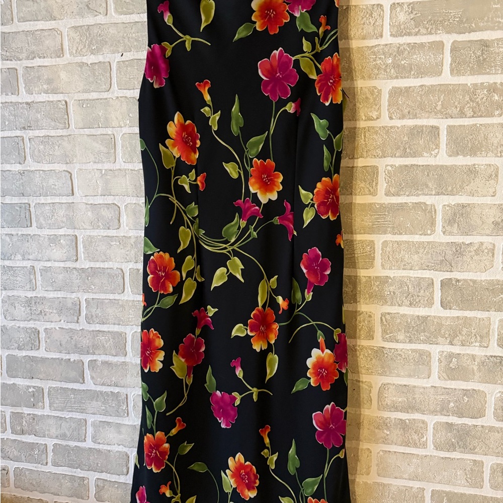 Worthington Floral Long Sleeve Dress Two Piece Set - Picture 4 of 12
